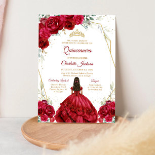 Invitation d'anniversaire pour Quinceanera aux Ros