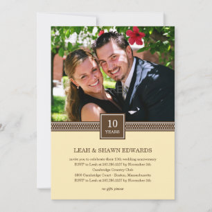 Invitation d'anniversaire pour un couple moderne (