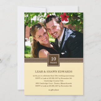 Invitation d'anniversaire pour un couple moderne (