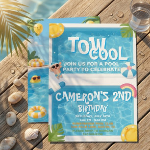 Invitation d'anniversaire pour un garçon de 2 ans 