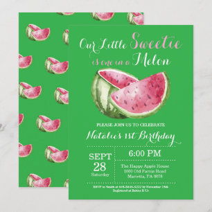 Invitation d'anniversaire pour un premier annivers