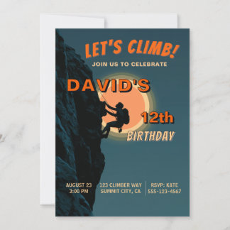 Invitation d'anniversaire pour une aventure d'esca
