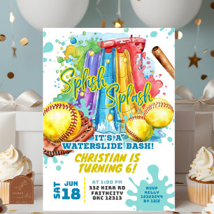 Invitation d'anniversaire pour une fête à la pisci