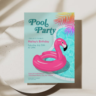 Invitation d'anniversaire pour une fête au bord de