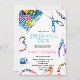Invitation d'anniversaire pour une fête de fabrica