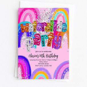 Invitation d'anniversaire pour une fête d'été avec