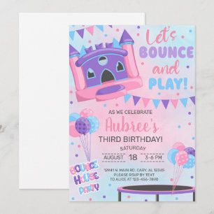 Invitation d'anniversaire pour une fille de 3 ans