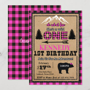 Invitation d'anniversaire pour une fille de buffle