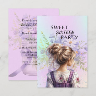 Invitation d'anniversaire pour une fille pour son