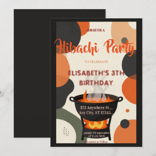 Invitation d'anniversaire pour une soirée de dîner