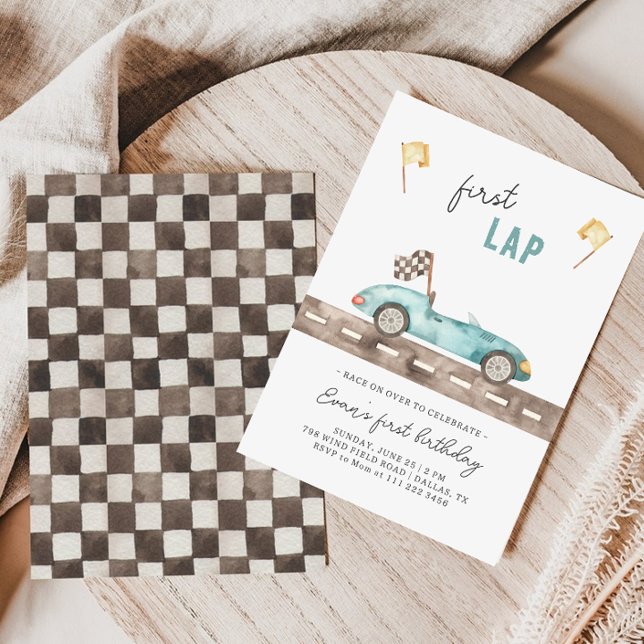 Invitation d'anniversaire premier tour de voiture  (Créateur téléchargé)