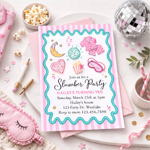 Invitation d'anniversaire Pyjama Party – Pyjama Ro