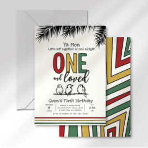 Invitation d'anniversaire reggae pour un premier a