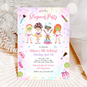 Invitation d'anniversaire rose pour fille pour soi