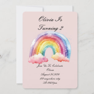 invitation d'anniversaire rose pour les filles