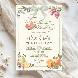 Invitation d'anniversaire Sage Green Farmer's Mark