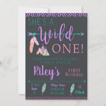 Invitation d'anniversaire sauvage