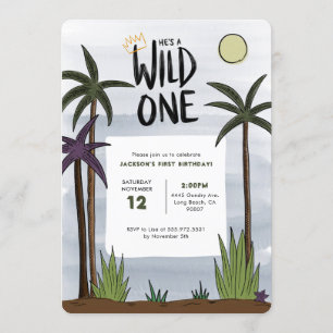 Invitation d'anniversaire sauvage
