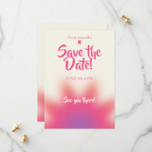 Invitation d'anniversaire "Sauvez la date"