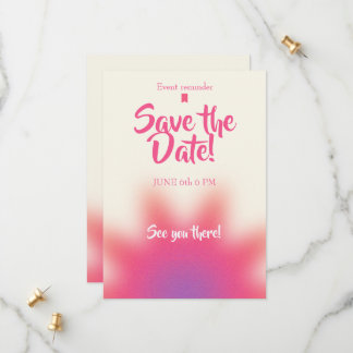 Invitation d'anniversaire "Sauvez la date"