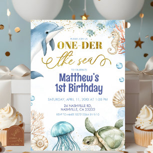 Invitation d'anniversaire sous la mer