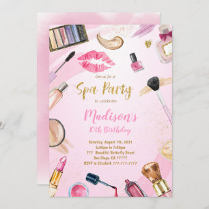 Invitation d'anniversaire spa
