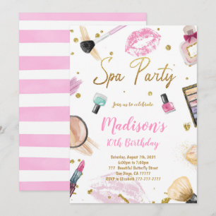 Invitation d'anniversaire spa