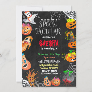Invitation d'anniversaire Spooktacular Halloween 2