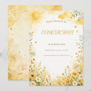 Invitation d'anniversaire Sunshine   Rayon de Sole