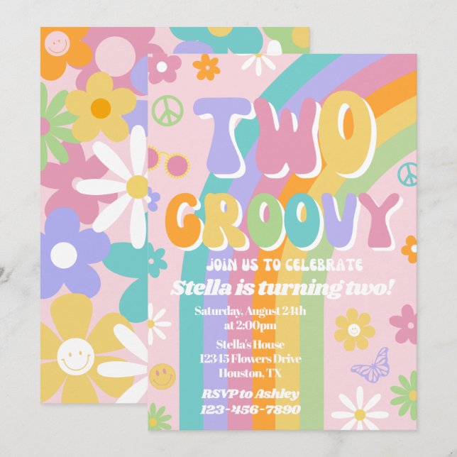 Invitation d'anniversaire Super (Devant / Derrière)