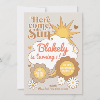 Invitation d'anniversaire super Sunshine