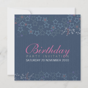 Invitation d'anniversaire Superstars