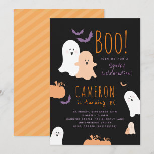Invitation d'anniversaire sur le thème d'Halloween