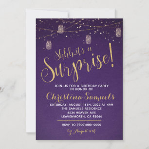 Invitation d'anniversaire surprise