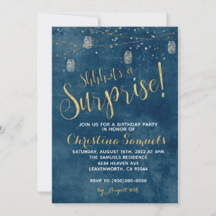 Invitation d'anniversaire surprise