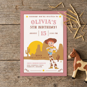 Invitation d'anniversaire Toy Story Jessie Cowgirl