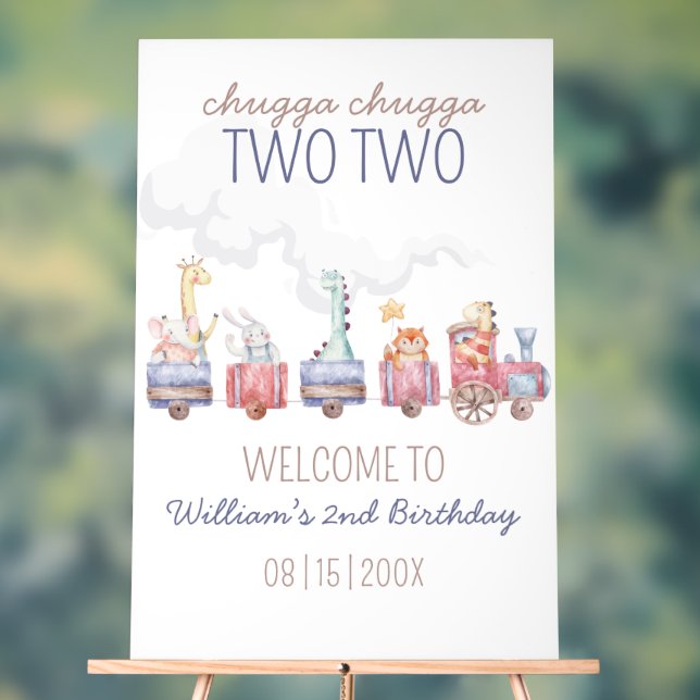 Invitation d'anniversaire Toy Train Montez à bord, (Neutre)