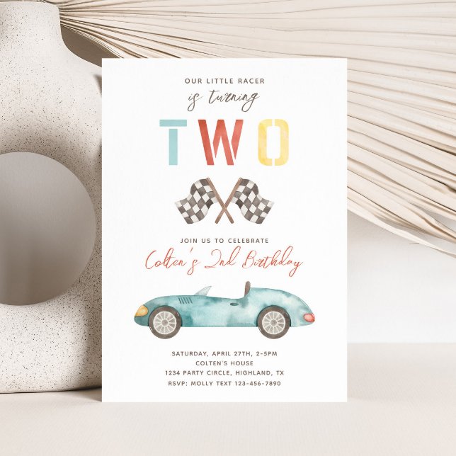 Invitation d'anniversaire TWO Fast | Invitation de (Créateur téléchargé)