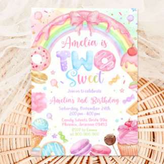 Invitation d'anniversaire Two Sweet, Invitation 2è