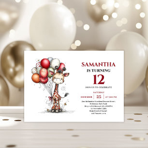 Invitation d'anniversaire vibrante et fantaisiste 