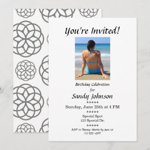 Invitation d'anniversaire Vous êtes invité Sur mes