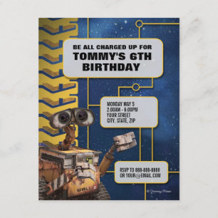 Invitation d'anniversaire WALL-E