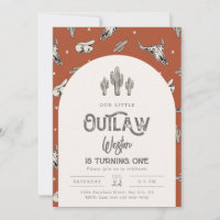 Invitation d'anniversaire Wild West | Invitation C