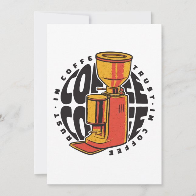 Invitation Dans Café nous avons confiance (Devant)