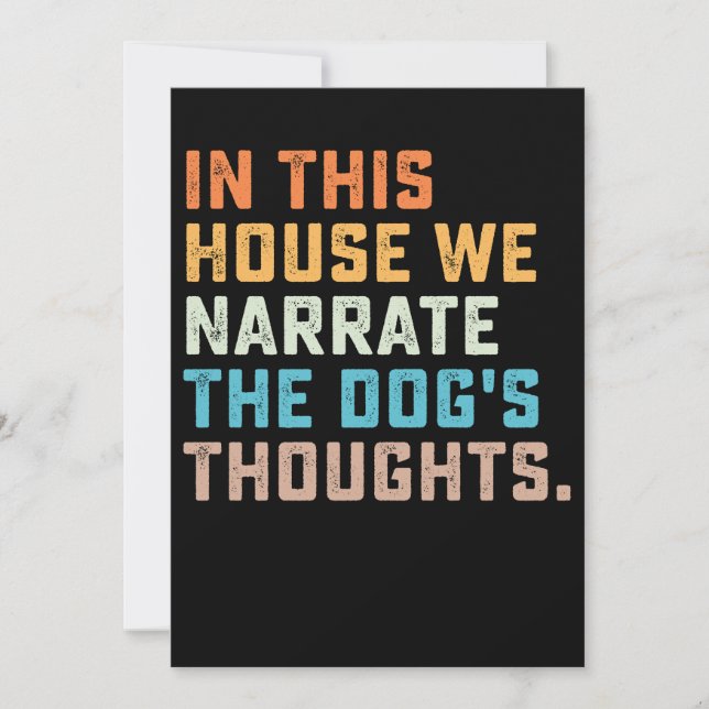 Invitation Dans cette Assemblée, nous rapportons les pensées  (Devant)