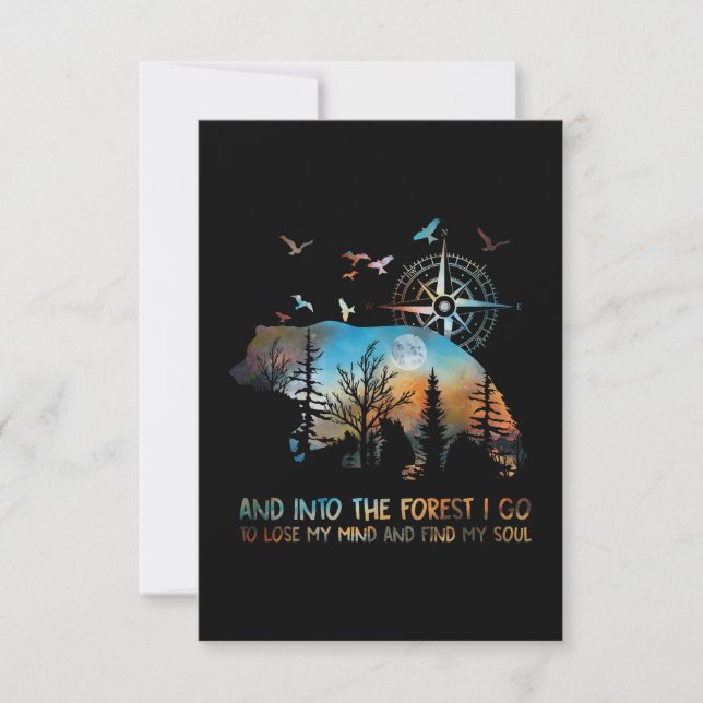 Invitation Dans la forêt, je vais perdre la tête (Devant)