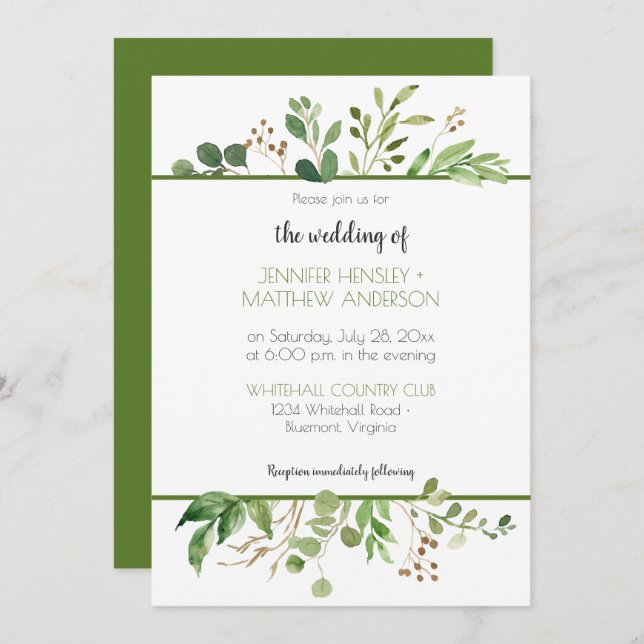 Invitation dans le cadre du rêve botanique (Devant / Derrière)