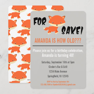 Invitation Dans l'intéret de Fox ! Vous êtes combien vieux ?