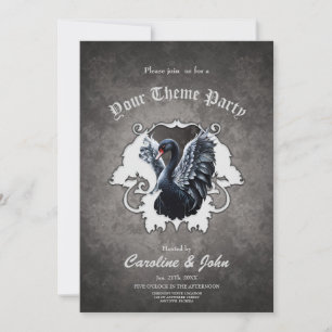 Invitation Dans l'ombre de l'élégance : Un cygne noir.