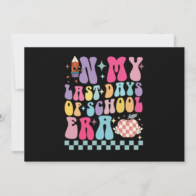 Invitation Dans mon époque Derniers Jours d'École Vie d'Ensei (Devant)